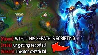 RANK 1 XERATH DESTROYS 5 SMURFS IN SILVER ELO! THEY ALL CRIED "SCRIPTER" IN ALL CHAT