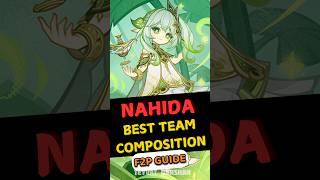 Best Teams for Nahida– Maximize Her Power #genshinimpact #genshin #nahida #gaming #shortvideo