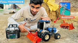 Making a rotavator for rc tractor. Creative idea with pvc pipe