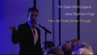 Tim Sales MLM Leader Asks Stephane Page To Give Testimonial