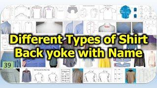 Different Types of Shirt back yoke with Name [psbd24]