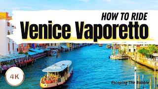 Venice Vaporetto (Waterbus) - How to use in Venice | Travel Family Vlog