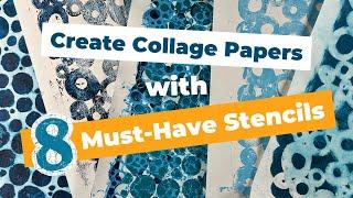 Create Collage Papers with 8 Must-Have Stencils