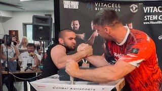 Artem Taranenko vs Roby Russell East vs West finals 200lb #eastvswest #armwrestling #devonlarratt