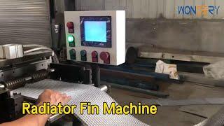 Automatic Radiator Fin Machine 120SPM Copper Pipes / Aluminum For Separating