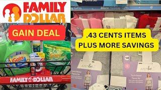 Family Dollar Gain Deal huge savings plus .43 cent item and more. Gift card savings for Christmas