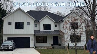 INSIDE A GORGEOUS $3,500,000 North Bethesda MD Dream Home! | Real Estate Tour