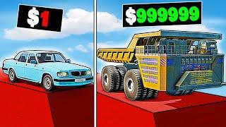 EXTREME Descent Showdown $1 to $1,000,000 Vehicles in BeamNG