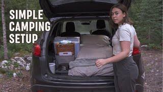 No Build Car Camping Setup in a Mazda CX-5