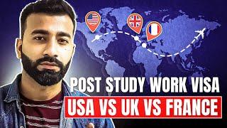 How to Get Post Study Work Visa in USA, UK & France | Post Study Work Permit |