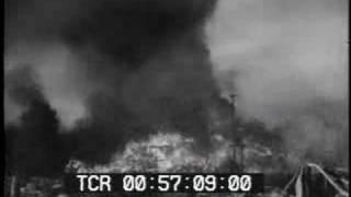 Fire Sweeps Through Universal Studios Movie Lot  Newsreel - www.PublicDomainFootage.com