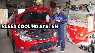 FORD FOCUS MK3 BLEED COOLING SYSTEM. CAR OVERHEATS AIR IN COOLANT SYSTEM