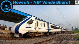 130 kmph Howrah - New Jalpaiguri Vande Bharat Express thrashes MDSE | Train-18 of Eastern Railway