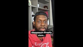 Beyonce’s new Shopify store… #shorts #renaissance #beyonce