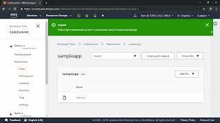 Populating the Repository with an Application [AWS CodeCommit]