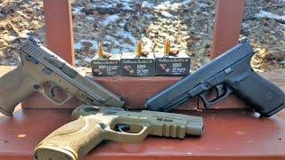 9mm VS .40 S&W VS .45 ACP Ballistic Gel Test - Sellier & Bellot XRG Defense