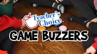 Teacher's Choice Game Buzzers with Unique Sounds for Each Buzzer. Great for Trivia, Games and More!