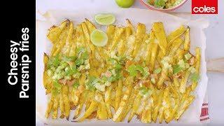 How to make cheesy parsnip fries