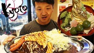 MASSIVE Japanese Curry & GOLD Green Tea(Matcha) Ice Cream in Kyoto Japan