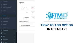 How To Add  Product Option in Opencart TMD