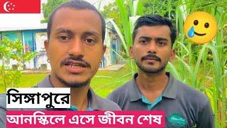 এত টাকা দিয়ে সিঙ্গাপুরে আনস্কিলে আসার পরে যা হলো || TASIN JOY