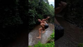 Throwing my Insta360 X5 at a Cliff Jumper in Bali #sendit #waterfall #travel
