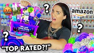 Testing Amazon SLIME KITS!! are they worth it? *highest rated...yikes*