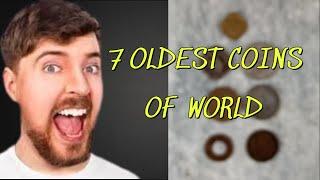 7 Oldest Coins of World #coins #shorts #satisfying #collectible #restoration #asmr