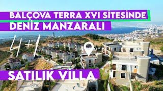 Balçova Terra XVI Sitesinde Deniz Manzaralı 4+1 Satılık Villa