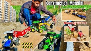 Making a construction material factory using Rc tractor-@Aakash946