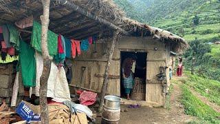 Rainy day in Nepal | Rainy day in mountain village | Village life of nepal | TheVillageNapal