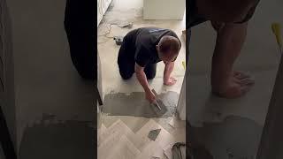 Flooring tip How to level 2 joining floors for flooring #flooringexperts #tips #diy #viral