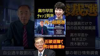 @samejimatimes 高市早苗に好機！自公過半数割れで石破退陣か　#高市早苗　#自民党総裁選　#過半数割れ　#石破退陣　#鮫島タイムス