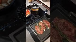 Bora Cooktop extractor venting hob in action