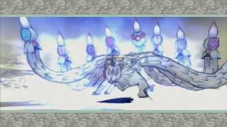 Okami HD - Ninetails Boss Fight, no items or damage