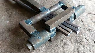 Easy Square Bar Banding Technics | Simple Ideas For Bending Metal Bars