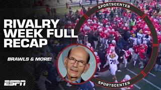 RIVALRY WEEK RECAP  BRAWLS break out, CFP implications, Conference Championships SET & MORE | SC