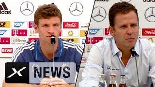 Das sagen Thomas Müller und Oliver Bierhoff zur Flüchtlings-Debatte | DFB-Team