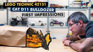 The CAT is out of the bag! LEGO Technic 42131 CAT D11 bulldozer first impressions