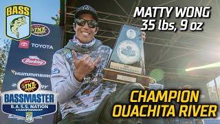 Matty Wong wins 2021 B.A.S.S. Nation Championship on Ouachita River