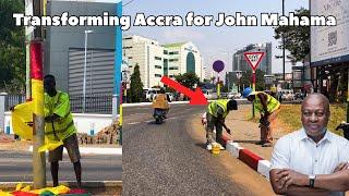 Streets of Accra is Decorated to await Swearing-in of President  John Mahama