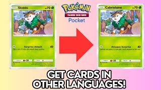 How to Get Cards in Other Languages - Pokemon TCG Pocket Tips & Tricks!