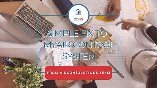 Basic Check for MyAir Control Systems