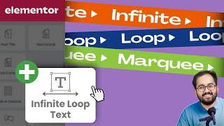 Elementor - Auto Scrolling Text (Infinite Marquee Effect )