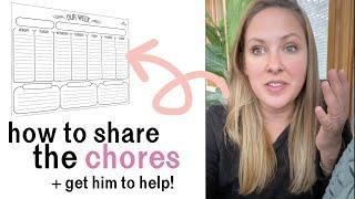 NO NAGGING CHORE SPLITTING! How to share the chores and run your household responsibilities smoothly