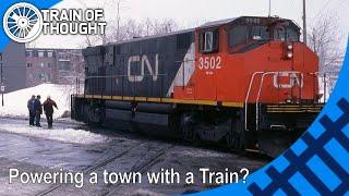 That time a train powered a town - CN 3502