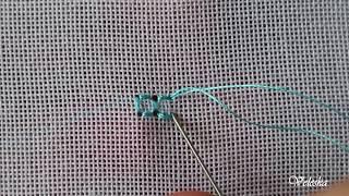 Four sided  stitch. Hardanger tutorial