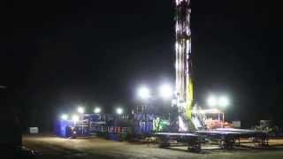 Saxon Energy Land Drilling Rig Move Time Lapse