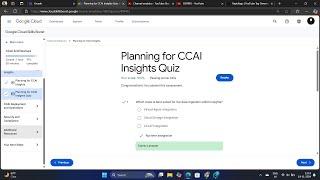 Planning for CCAI Insights Quiz | Arcade |
