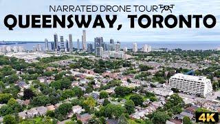 Exploring The Queensway, Toronto, Ontario ️ | Stunning 4K Drone Footage  | Toronto from Above 